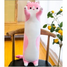 Мягкая игрушка Кот Батон 110 см розовый