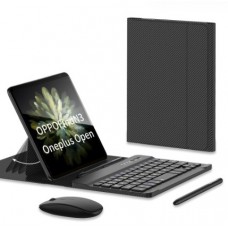 Беспроводная Bluetooth-клавиатура + мышь + емкостный стилус для смартфона/планшета Black/Carbon