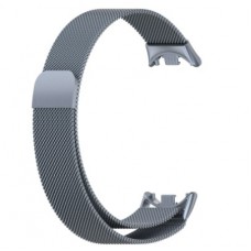 Металлический ремешок для Xiaom Mi Band 8 с магнитной застежкой Gray