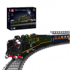 Конструктор MOULD KING 12025 Orient Express SNCF 231 Steam Locomotives на пульте управления + дорога