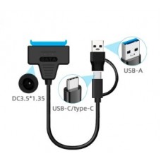 Адаптер переходник SATA HDD 2,5/3,5" для подключения к USB 3.0 Type-C/USB 3.0 - A Адаптер переходник SATA HDD 2,5/3,5" для подключения к USB 3.0 Type-C/USB 3.0 - A