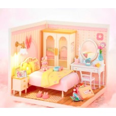 Конструктор Rolife румбокс Rolife Lovely Pink Bedroom DIY Miniature House DW016