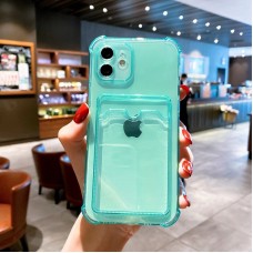 Силиконовый чехол с визитницей для Apple iPhone 12 Pro Max Green