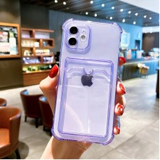 Силиконовый чехол с визитницей для Apple iPhone 13 Violet