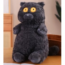 Мягкая игрушка кот серый 40 см
