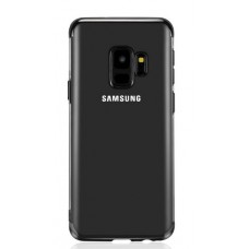 Силиконовый чехол с окантовкой Samsung Galaxy A20/A30 Black