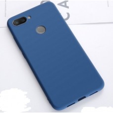 Чехол накладка Silicone Cover для Xiaomi Mi8 Lite Blue