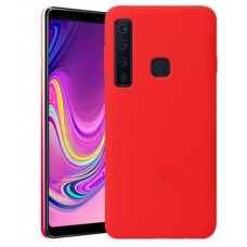 Чехол накладка Samsung Silicone Cover для Samsung Galaxy A9 2018 Red