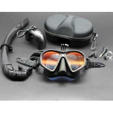 Маска для дайвинга с креплением под GoPro + трубка + чехол