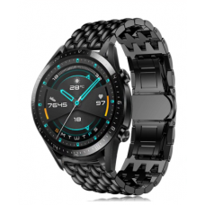 Металлический ремешок для Huawei Watch GT2/GT2e 46 mm Black (ширина 22 mm)