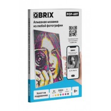 QBRIX Алмазная фото-мозаика на подрамнике POP-ART А4