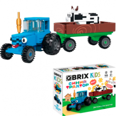 Конструктор QBRIX KIDS Синий трактор