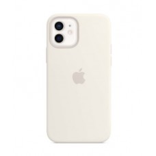 Чехол накладка Silicone Cover для Apple iPhone 12/12 Pro White