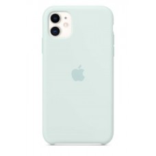 Чехол накладка Silicone Cover для Apple iPhone 11 White
