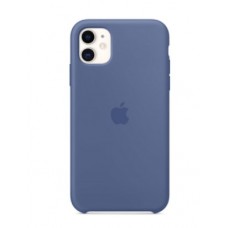 Чехол накладка Silicone Cover для Apple iPhone 11 Linen Blue