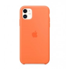 Чехол накладка Silicone Cover для Apple iPhone 11 Orange