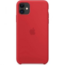 Чехол накладка Silicone Cover для Apple iPhone 11 Red