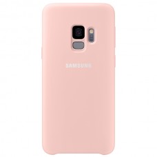 Чехол накладка Samsung Silicone Cover для Samsung Galaxy S9 Pink