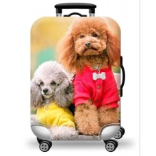 Чехол для чемодана размер M (22"-25") Poodles