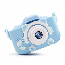 Детский фотоаппарат со встроенной селфи камерой Blue