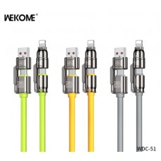 Кабель Wekome WDC-51 4-in-1 USB/USB Type C на USB Type C/Lightning 8 pin/240W Кабель Wekome WDC-51 4-in-1 USB/USB Type C на USB Type C/Lightning 8 pin/240W
