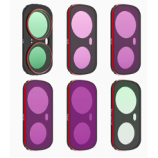 Набор фильтровSunnylife CPL+ND8+ND16+ND32+ND64+1/4 Black Mist для Insta360 Luna Ultra