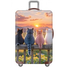 Чехол для чемодана размер S (18"-21") Cats