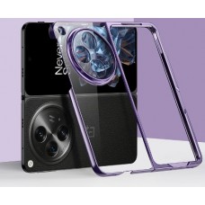 Пластиковый прозрачный чехол Oppo Find N3 Violet