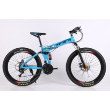 Складной горный велосипед Kaimarte 26 дюймов/21 скорость Blue