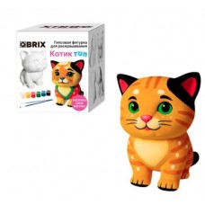 Гипсовая фигурка QBRIX для раскрашивания Котик Топ