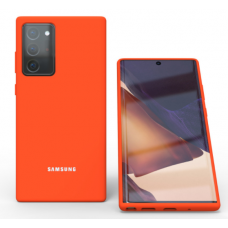 Чехол накладка Samsung Silicone Cover для Samsung Galaxу Note 20 Ultra Orange