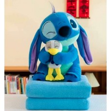 Мягкая игрушка Стич с уткой+ плед 1.6*1
