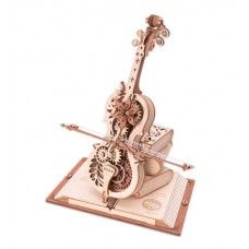Деревянный конструктор ROKR ROKR Magic Cello Mechanical Music Box 3D Wooden Puzzle AMK63