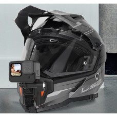 Крепление для экшн-камеры на мотоциклетный шлем Telesin Orange/Black
