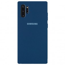 Чехол накладка Samsung Silicone Cover для Samsung Galaxу Note 10 Plus Blue