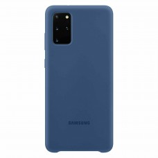Чехол накладка Samsung Silicone Cover для Samsung Galaxy S20 Plus Blue