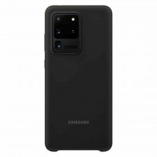 Чехол накладка Samsung Silicone Cover для Samsung Galaxy S20 Ultra Black