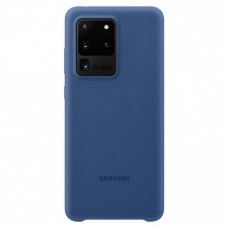 Чехол накладка Samsung Silicone Cover для Samsung Galaxy S20 Ultra Blue