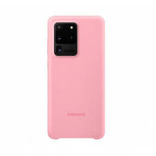 Чехол накладка Samsung Silicone Cover для Samsung Galaxy S20 Ultra Rose