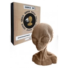 QBRIX Картонный 3D конструктор Инопланетянин